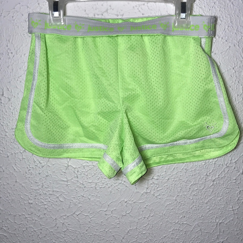 Silky Justice Neon Green Shorts